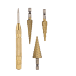 KIT PUNTERUOLO SCATTO CENTRAGGIO TRAPANO FRESE GRADINO SCALINO 3 12 4 20 MM 045H