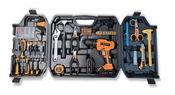 TRAPANO AVVITATORE DOPPIA BATTERIA BATTERIE LITIO 24V ACCESSORIO VALIGIA 188PZ
