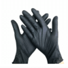 Kit 3 pz guanti nitrile guanto nero 100pz elevata resistenza lavoro esaminazione officina taglia L 519ra