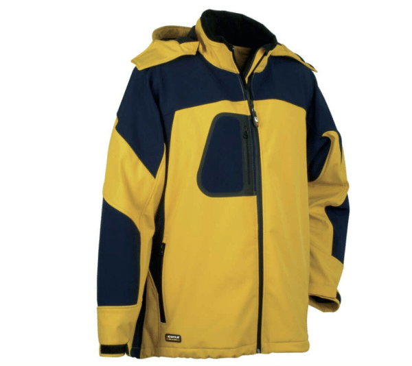 GIACCA LAVORO GIACCONE GIUBOTTO INVERNALE UOMO CERNIERA ZIP GIALLO COFRA TG 62