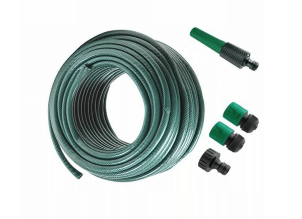 TUBO GIARDINO GIARDINAGGIO ACQUA 20 MT METRI IRRIGAZIONE + RACCORDI 1/2" 088