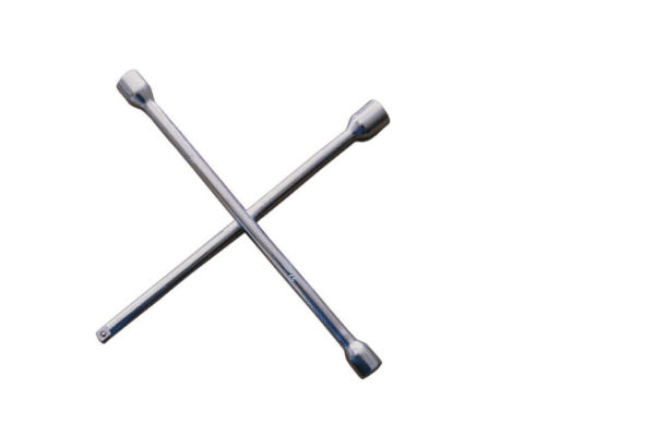 CHIAVE CROCE PNEUMATICI RUOTE AUTO SMONTAGGIO 1/2" ESAGONALE ATTACCO QUADRO