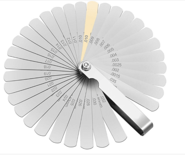 SPESSIMETRO 32 LAME VALVOLE MISURAZIONE SPESSORE 0.03-1.00mm LAMINE ACCIAIO GRXI