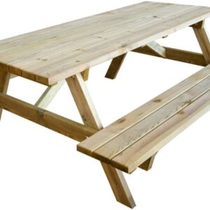 Tavolo picnic pic nic legno panche esterno giardino campeggio cm 180x150x75 h 577