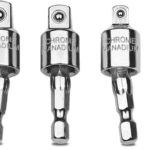 KIT 3 ADATTATORI SNODO ATTACCO 1/4 PER BUSSOLE AVVITATORE TRAPANO 1/4 3/8 1/2 LI