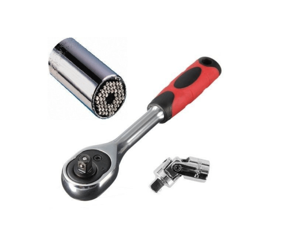 CHIAVE CHIAVI CRICCHETTO BUSSOLA UNIVERSALE DA 3/8 DALLA 7 ALLA 19 GATOR SOKET