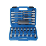 CHIAVI BUSSOLA 26 PZ INSERTI MILLERIGHE XZN 1/2" LUNGHE MECCANICO M5 M16 612sa