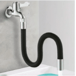 TUBO PROLUNGA RUBINETTO RUBINETTI LAVABO LAVELLO FLESSIBILE 20 CM NERO 197ba