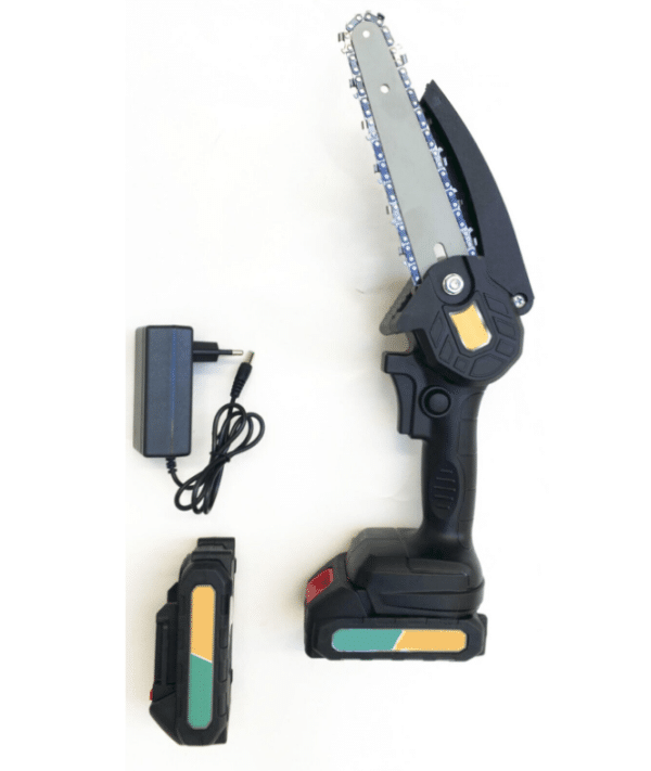 MINI MOTOSEGA BATTERIA ELETTROSEGA TAGLIA RAMI 24V POTA GIARDINO OLIO 6" 657ar