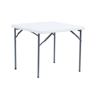 TAVOLO PIEGHEVOLE IN RESINA E METALLO PER CAMPEGGIO SAGRE FIERE CATERING 86x86x74 cm 253v