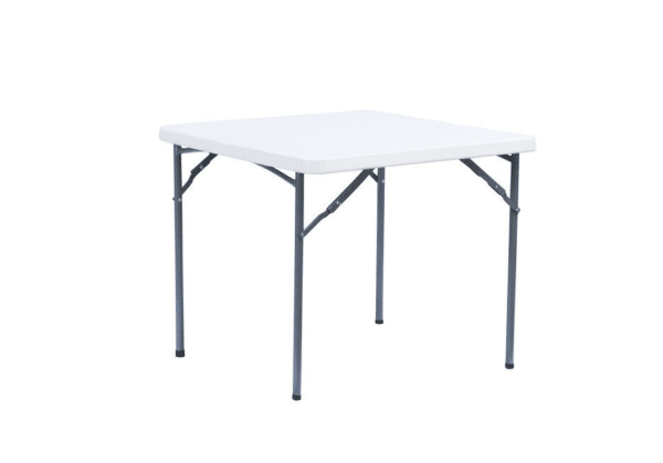 TAVOLO PIEGHEVOLE IN RESINA E METALLO PER CAMPEGGIO SAGRE FIERE CATERING 86x86x74 cm 253v