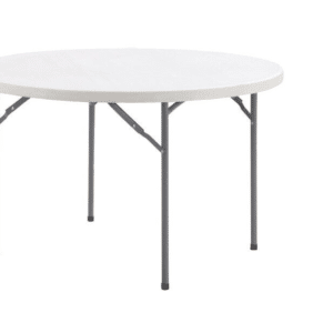 TAVOLO TONDO DA INTERNO ESTERNO CATERING POLIPROPILENE CM Ø120x74h BIANCO 482v