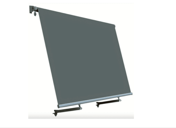 TENDA DA SOLE A CADUTA BALCONE SENZA CASSONE 2,5x2,5MT GRIGIO CON MANTOVANA 3933G