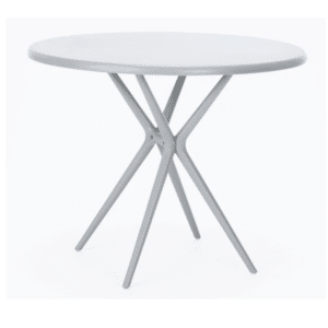 TAVOLO TONDO DA INTERNO ESTERNO GIARDINO POLIPROPILENE CM Ø80x74h BIANCO 610v