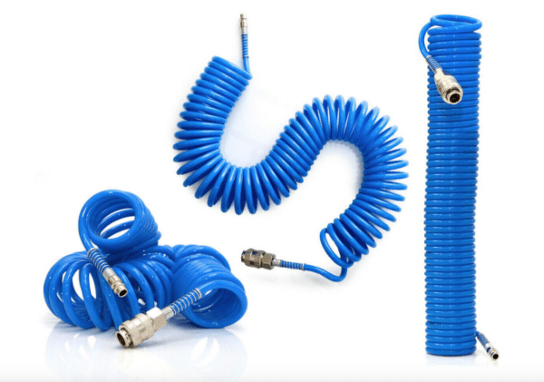 TUBO TUBI ARIA COMPRESSA SPIRALE 12 MT METRI FLESSIBILE COMPRESSORE RACCORDO 124