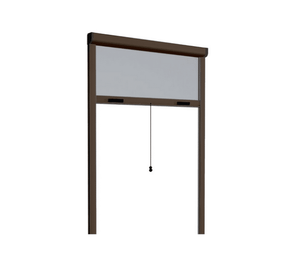 ZANZARIERA RULLO AVVOLGIBILE MARRONE FINESTRE FRIZIONE 80X250 RIDUCIBILE 0934
