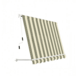 TENDA DA SOLE A CADUTA BALCONE SENZA CASSONE 2,5x2,5 MT BEIGE RIGATO 3936