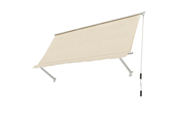 TENDA SOLE A CADUTA 2,5X2,5 MT SENZA CASSONETTO BRACCI BEIGE BALCONE 3933