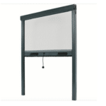 ZANZARIERA A RULLO AVVOLGIBILE FINESTRA 120x170 RIDUCIBILE ALLUMINIO GRIGIO 3403
