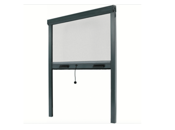ZANZARIERA A RULLO AVVOLGIBILE FINESTRA 120x170 RIDUCIBILE ALLUMINIO GRIGIO 3403