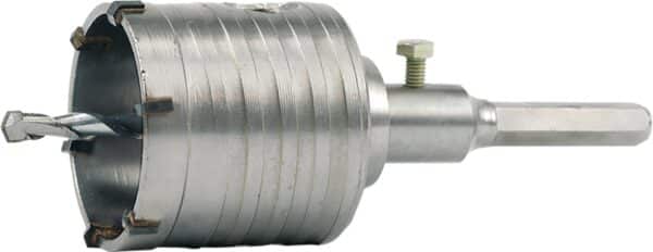 FRESA CAROTATRICE TAZZA 80 MM PER MURO FRESE PIETRA CEMENTO ASTA ESAGONALE 417to