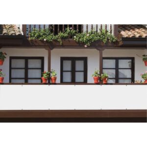 TELO COPERTURA FRANGIVISTA PVC CM 90x300 RECINZIONE BALCONE BIANCO 340df