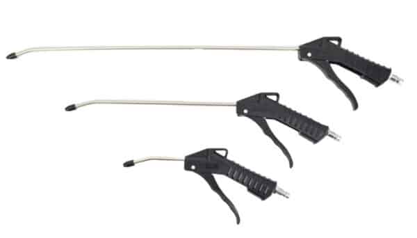 TRIS PISTOLE SOFFIAGGIO ARIA COMPRESSORE CANNA LUNGA CORTA 110 320 520 MM 952a