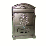 CASSETTA BUCA POSTALE LETTERE POSTA ALLUMINIO CASA ESTERNO 26x9xh41cm 572vn