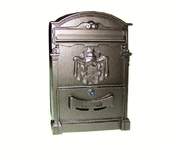 CASSETTA BUCA POSTALE LETTERE POSTA ALLUMINIO CASA ESTERNO 26x9xh41cm 572vn