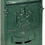 CASSETTA BUCA POSTALE LETTERE POSTA ALLUMINIO CASA ESTERNO 26x9xh41cm VERDE 760vit