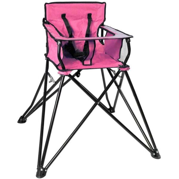 SEGGIOLONE SEDIOLONE BAMBINO BIMBI PIEGHEVOLE CAMPEGGIO ROSA 79cm 546ds