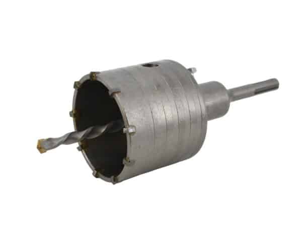 FRESA CAROTATRICE TAZZA 80 MM PER MURO FRESE PIETRA CEMENTO ASTA SDS PLUS 532a