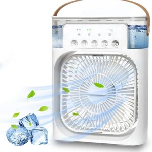 MINI VENTILATORE NEBULIZZATORE LED VAPORE PORTATILE USB ARIA FREDDA 400 ML 139ds