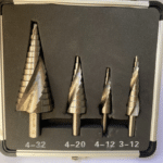 SET 4 FRESE GRADINI HSS CONICA CONICHE 3 A 32 MM allargafori a scalini svasatore 435