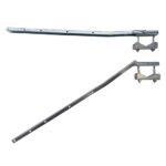 KIT COPPIA STENDIBIANCHERIA STENDIPANNI FERRO BRACCIO SUPPORTO BALCONE CM 60 638vn