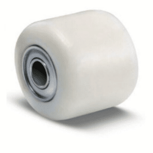 RULLO RUOTA TRANSPALLET TRASPALLET mm 82×60 FORO 20 NYLON CARRELLO 608av