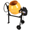 BETONIERA 130L 500W 240V IMPASTATRICE ELETTRICA MISCELATORE CEMENTO 2 RUOTE 792e
