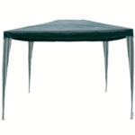 GAZEBO 3X4 MT SMONTABILE METALLO POLIETILENE GIARDINO ESTERNO VERDE BIANCO