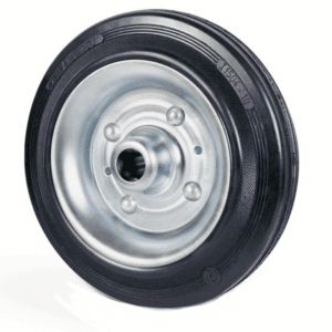 RUOTA  RUOTE INDUSTRIALE GOMMA PIENA mm 200x50 CUSCINETTI  382av