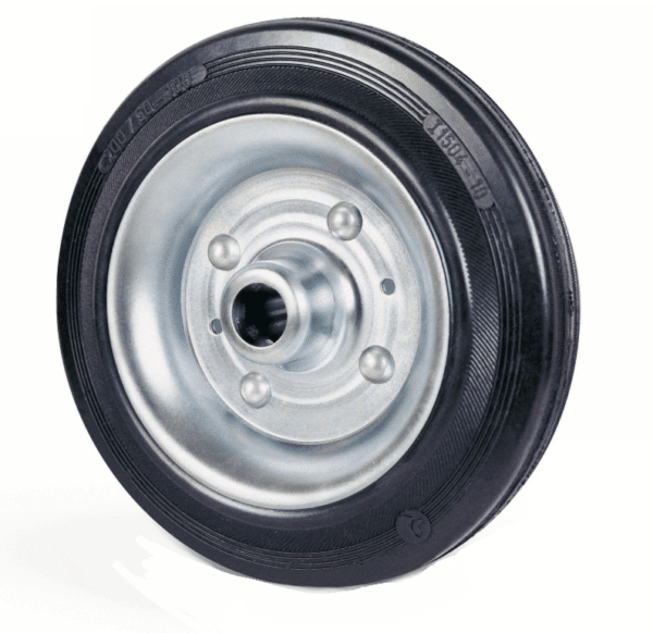 RUOTA  RUOTE INDUSTRIALE GOMMA PIENA mm 200x50 CUSCINETTI  382av