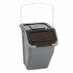 Contenitore pattumiera plastica raccolta differenziata 23 lt rifiuti marrone 871du
