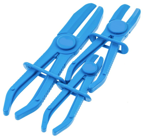 TRIS PINZE PLASTICA SERRATUBI TUBO ACQUA RAFFREDDAMENTO TUBI FRENI 150 185 250 mm 954sa