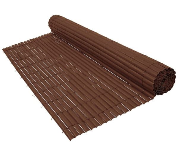 Arella canniccio pvc 100X300 marrone recinzione separè giardino piscina 696ds