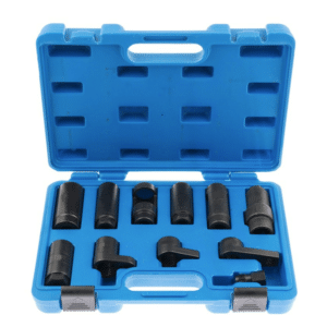 Kit bussole rimozione iniettori attrezzi motore sonda lambda presa aria 11 pz 034sa