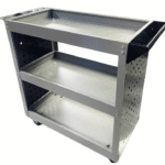 CARRELLO 3 RIPIANI PORTA ATTREZZI UTENSILI 300 kg 4 RUOTE OFFICINA GARAGE 983sa