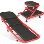 LETTINO SOTTO AUTO MACCHINA 2 IN 1 SGABELLO CARRELLO MECCANICO OFFICINA 010ox