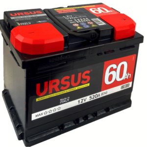 Batteria auto veicoli scuotiolive abbacchiatore 60a ah 12v polo positivo destro ur