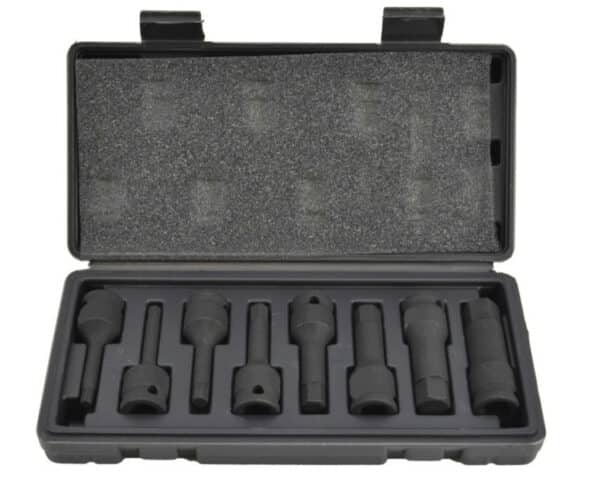 Chiavi bussola bussole esagonali 8 pz impatto rinforzate 1/2" 6 19 mm 398aw