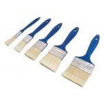 Set 5 pz pennelli pittura verniciatura pittare quadrati piatti parete muro PBHsa