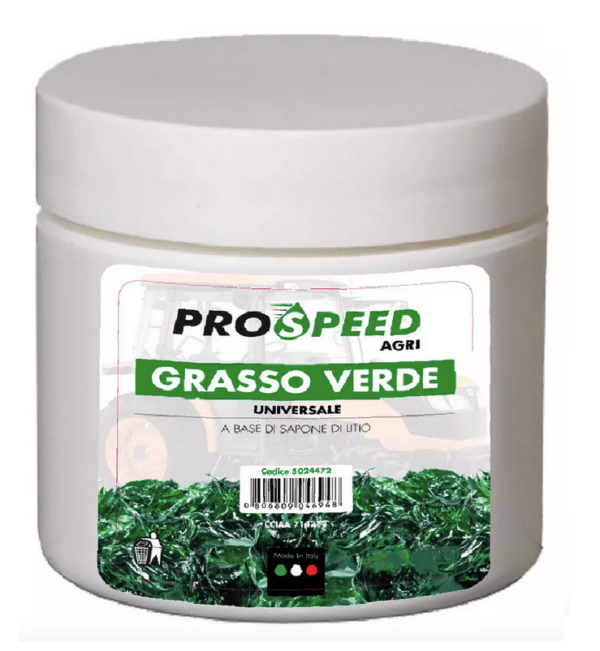 Grasso al litio verde universale 850 gr barattolo ingrassatore lubrificante 955pro